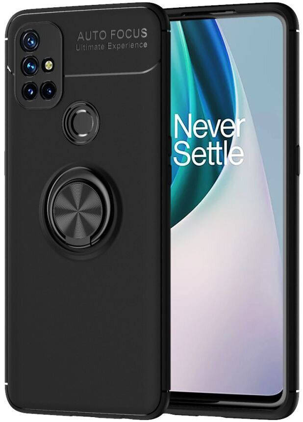 

Чехол с кольцом OnePlus Nord N10 Autofocus Черный