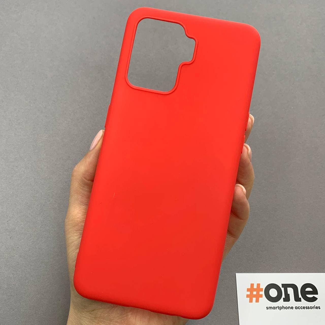

Чехол для Oppo Reno 5 Lite силиконовый цветной чехол на телефон оппо рено 5 лайт красный Plain