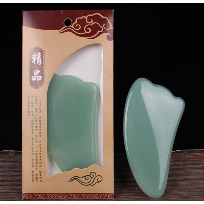 

Скребок ГуаШа Лапка, зеленое стекло (массажер)