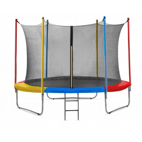 

Батут Just Fun 305см Multicolor внутрішня сіткa + драбинка