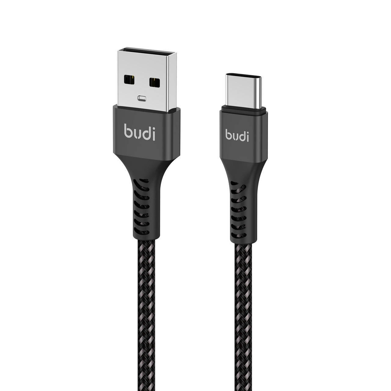 

M8J210T - USB-кабель Budi Type-C in cloth 1m, 2.4A Faster, Aluminum shell Black, Черный