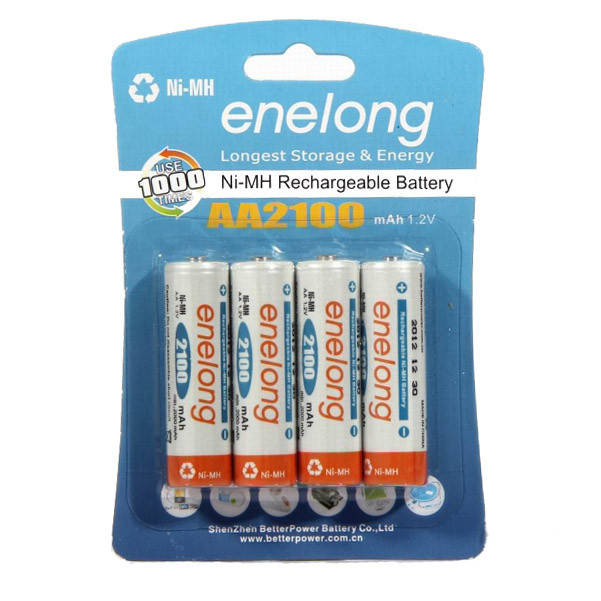 

Аккумулятор BPI / Enelong 2100 мАч Ni-Mh 1.2V тип АА с низким саморазрядом (LSD)