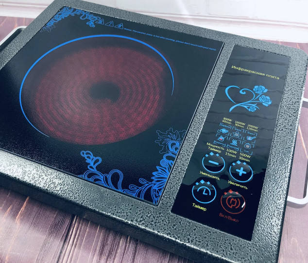 

Инфракрасная плита Domotec MS-5842, Мощность 2000 Ватт, Сенсорное управление Black