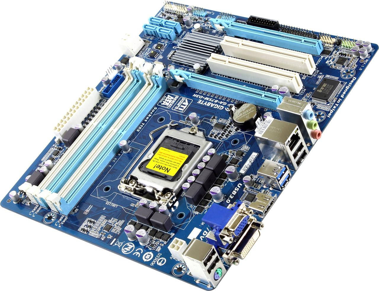 

Материнская плата GIGABYTE GA-B75M-D3H, s1155 Intel B75, SATA-III, USB 3.0