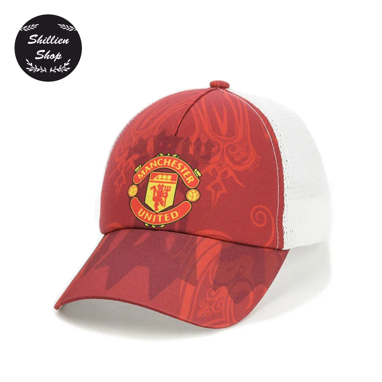 

● Летняя кепка бейсболка с сеткой - Manchester United / Манчестер Юнайтед ●, Красный