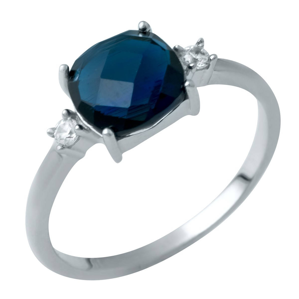 

Серебряное кольцо Komilfo с сапфиром nano 2.07ct (1946619) 17 размер