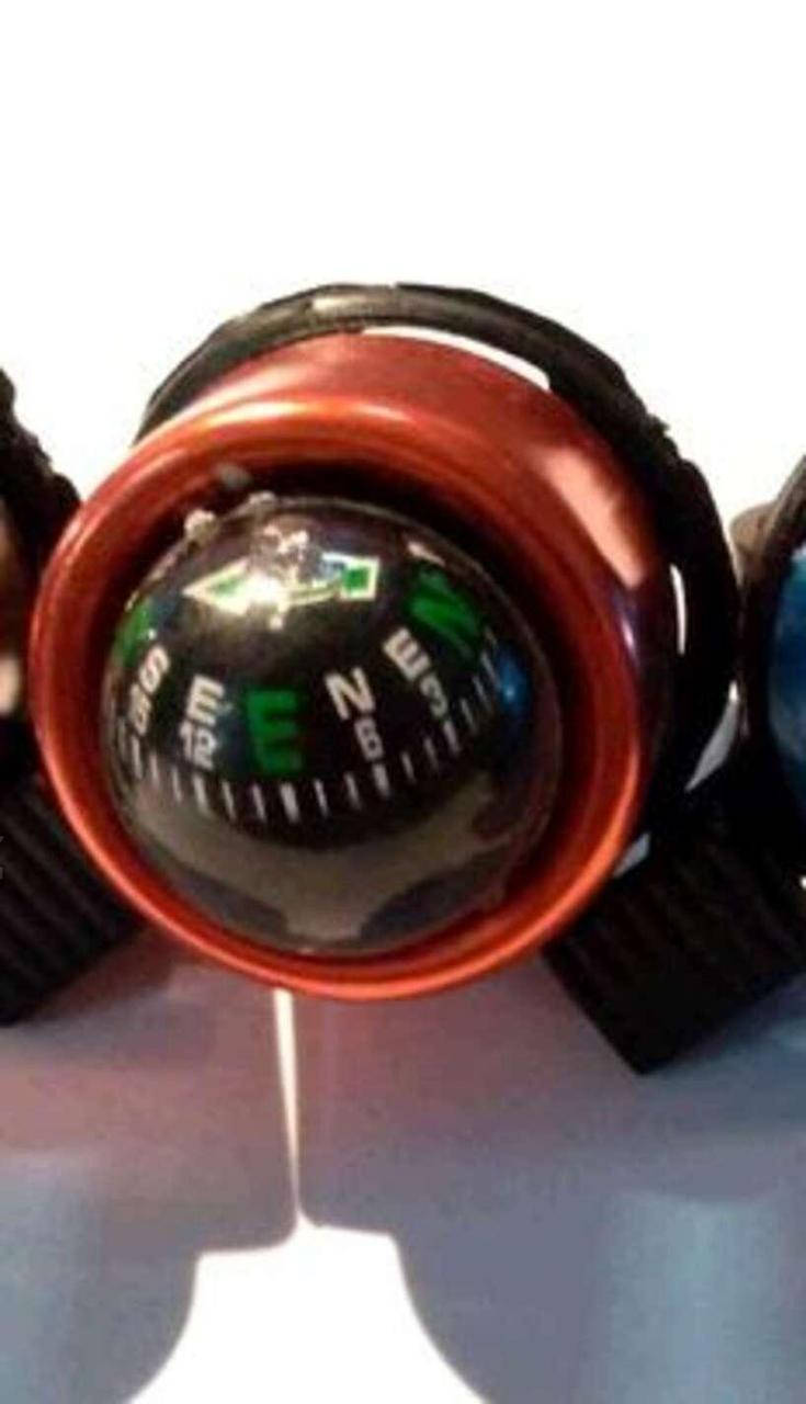 

Звонок велосипедный (оранжевый с компасом) (mod:B275B) YKX