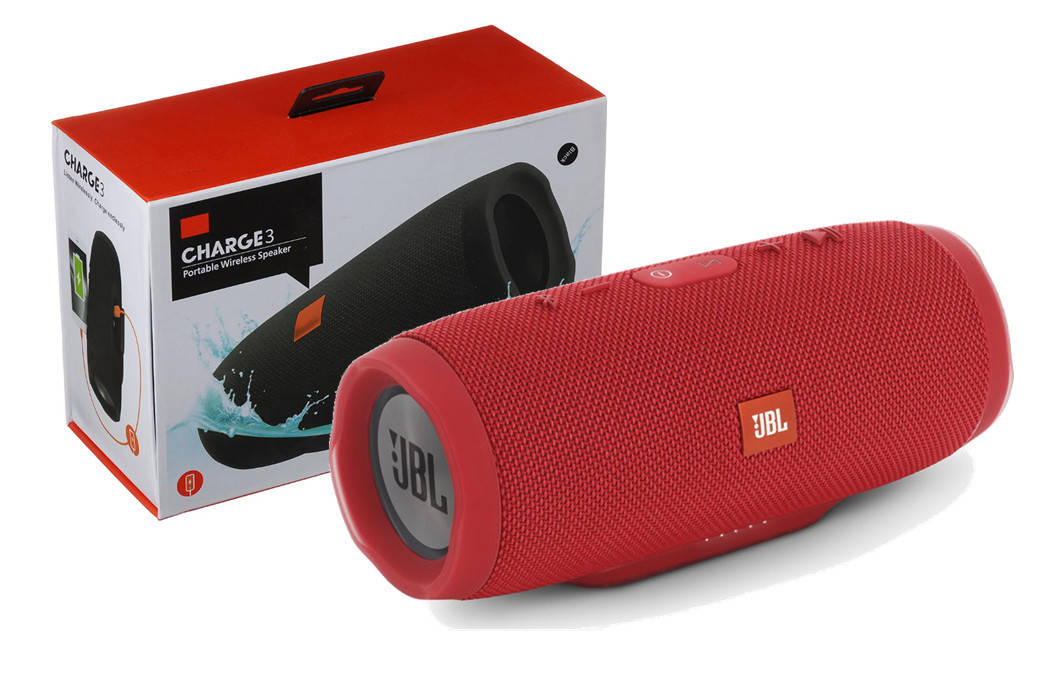 

Портативная Bluetooth колонка JBL Charge 3 (Красная)