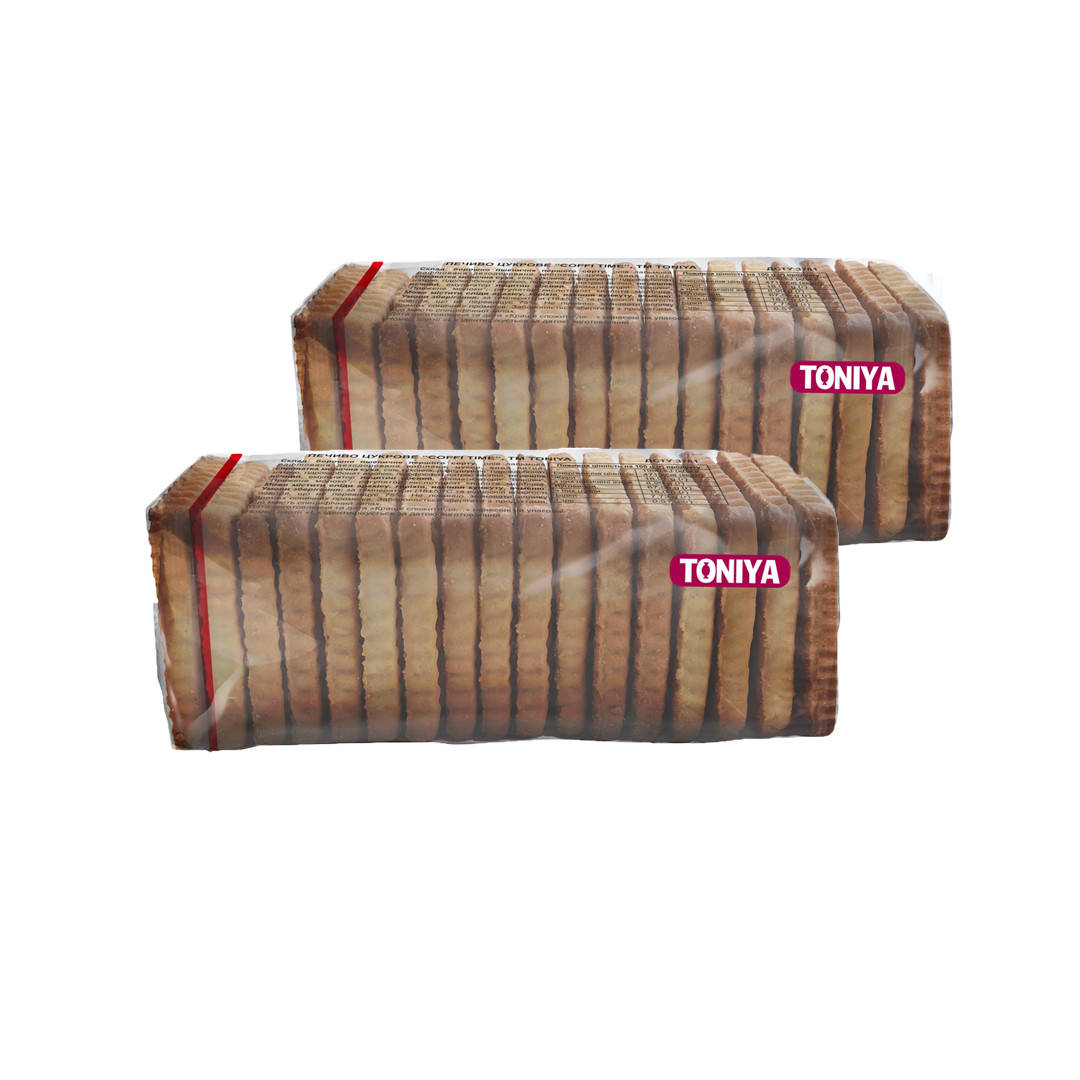 

Печенье сахарное Coffi Time к кофе с ароматом топленого молока 150г ТМ TONIYA