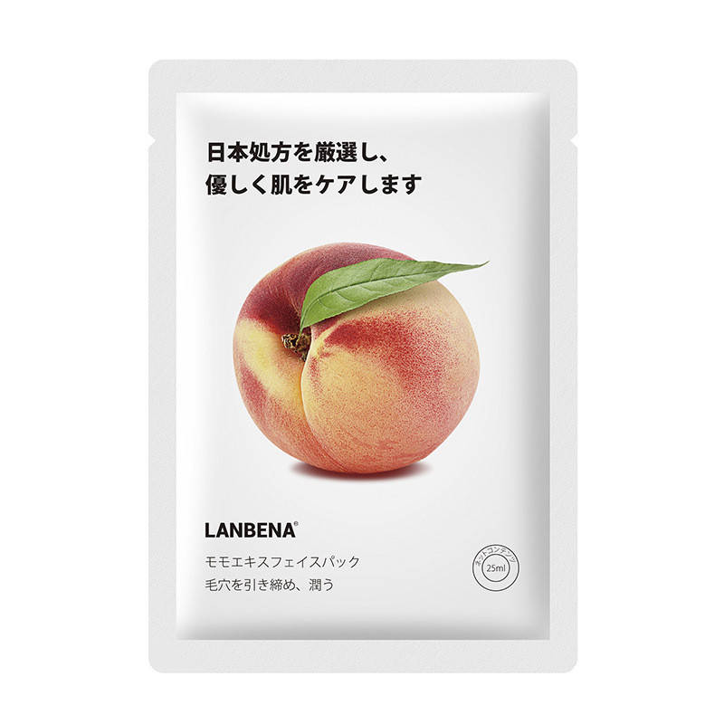 

Сывороточная маска для лица с экстрактом персика Lanbena Peach Serum Facial Mask, 25мл
