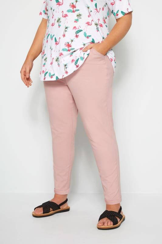 

Женские брюки 58 размера розовые, Розовый