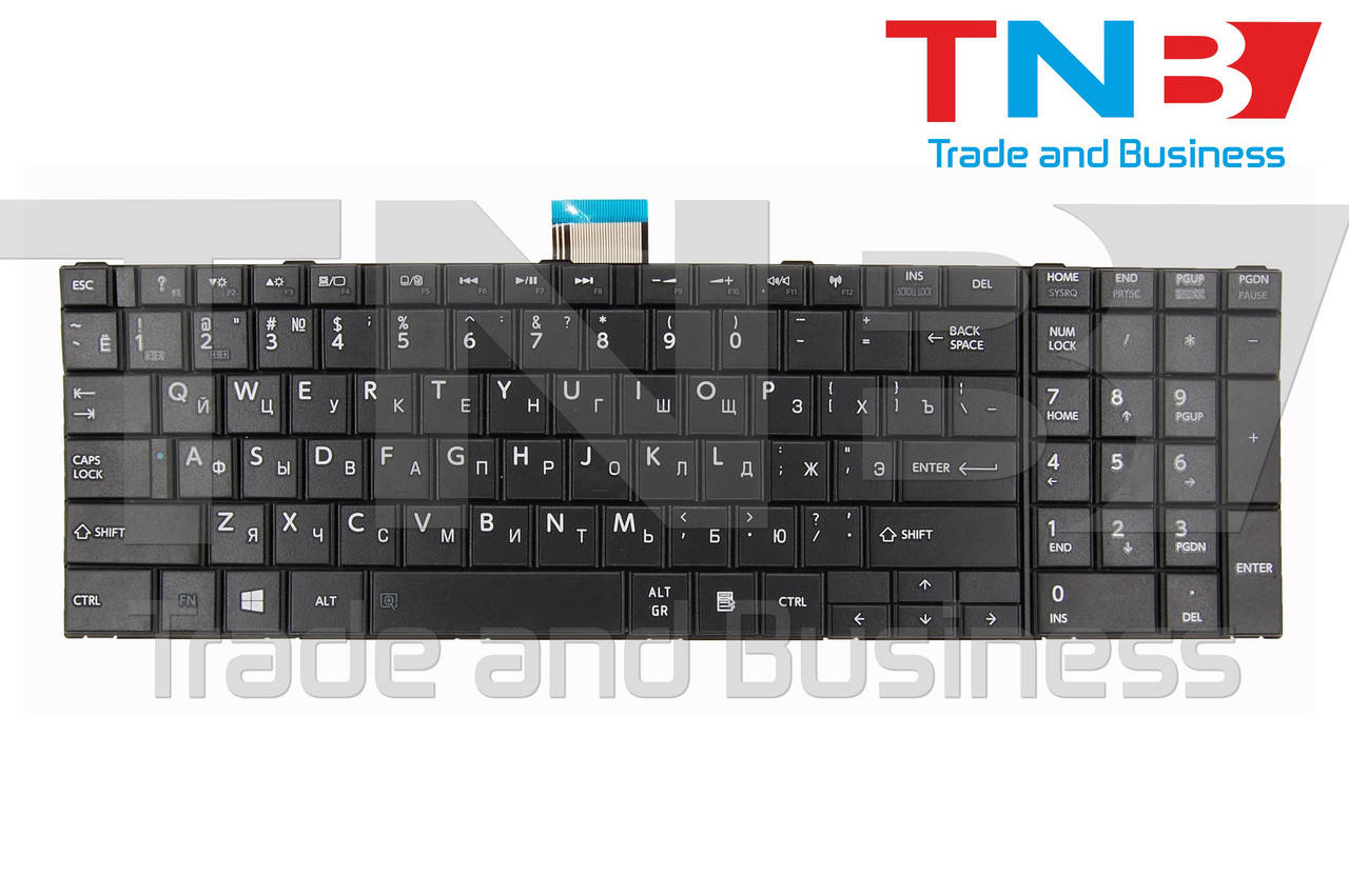 

Клавиатура TOSHIBA Satellite C50 C50D C55 C55D C55-A C70 C70D C70-A C70D-A C75 C75D Черная RUUS, Черный