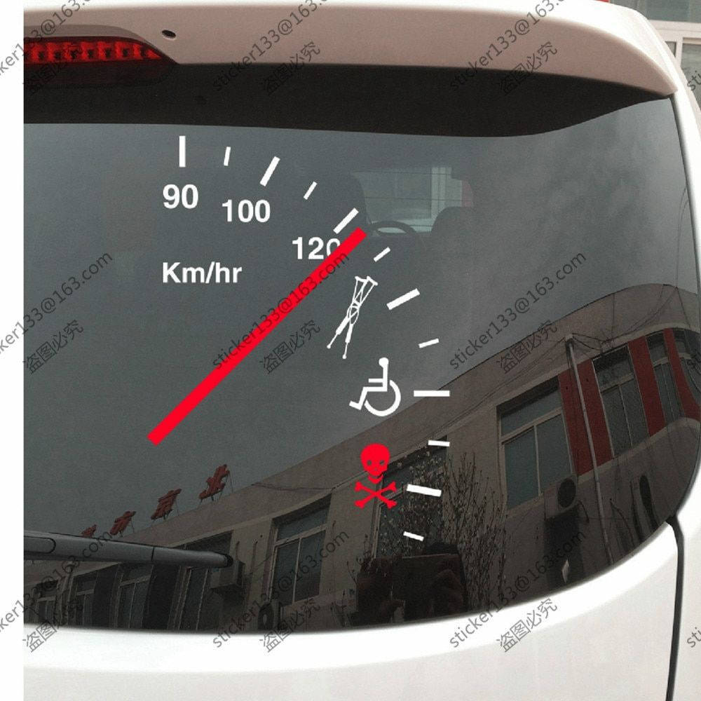 

Виниловая наклейка "Не превышай скорость" 40х30 см, Белый