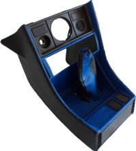 

Консоль под магнитолу на ВАЗ 2107 с чехлом КПП (Автокомфорт) Синяя