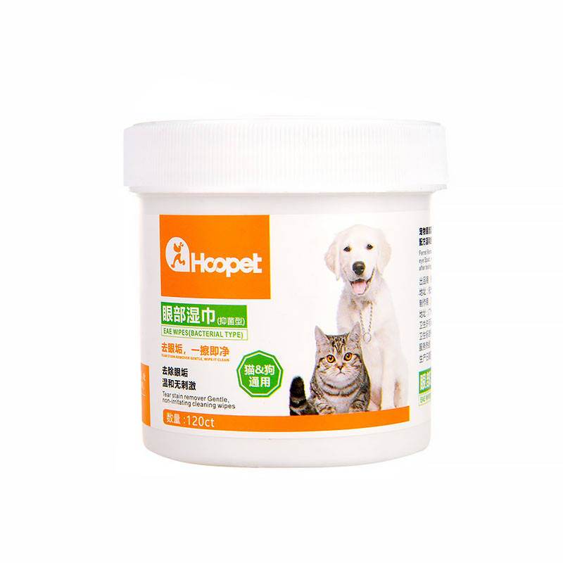 

Салфетки Hoopet 18H0159GN для очищения глаз домашних животных 120шт., Белый