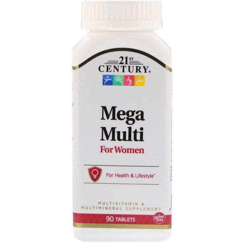 

Вітамінно-мінеральний комплекс для жінок 21st Century Mega Multi for Women 90 Tabs