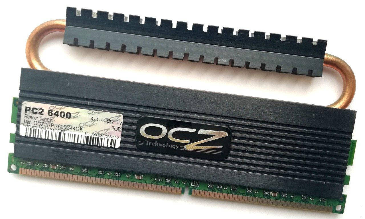 

Игровая оперативная память OCZ Reaper DDR2 2Gb 800MHz PC2 6400U CL4 (OCZ2RPR800C44GK) Б/У