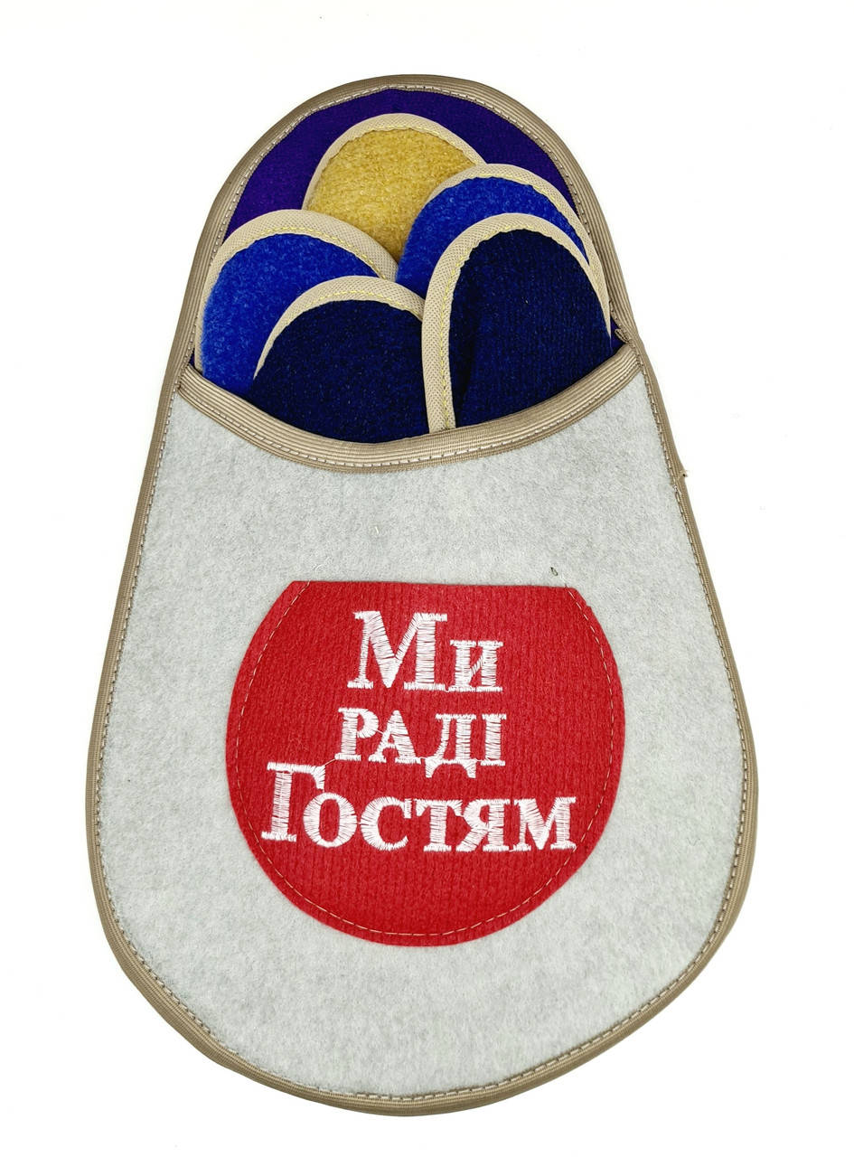 

Набір тапочок для гостей 5в1, Разные цвета