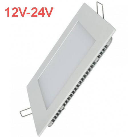 

Светодиодная врезная панель SL 449S 18W 12-24V 4500K квадратный белый IP20 Код.59474