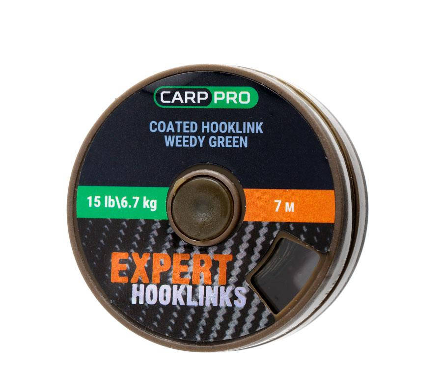 

Поводковый материал в оплётке Carp Pro 15 lb 7 м зелёный