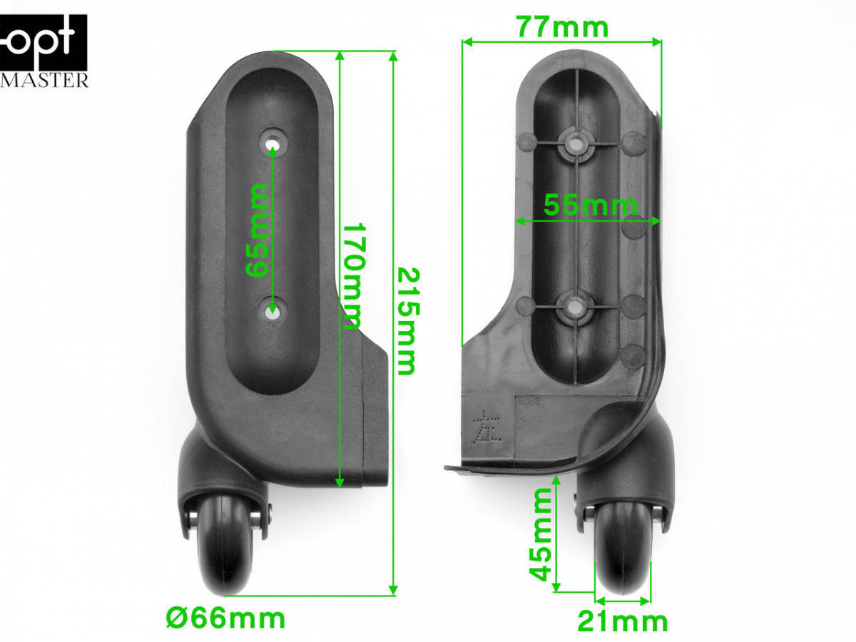 

Колеса для чемодана d=66 mm, ЧМК-133/68