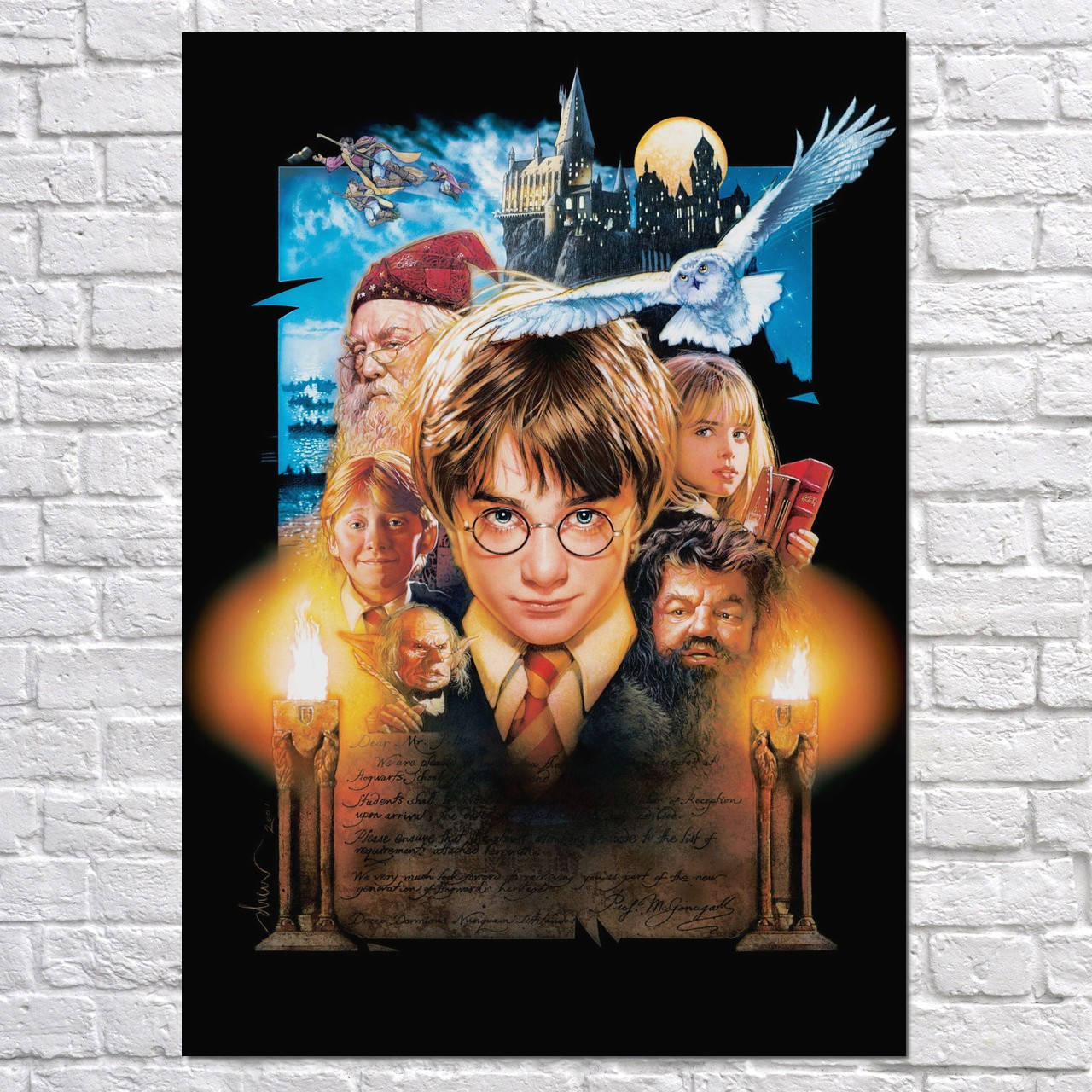 

Плакат "Гарри Поттер и философский камень (2001), Harry Potter" (артикул 1594) 42, Полуглянец, 30