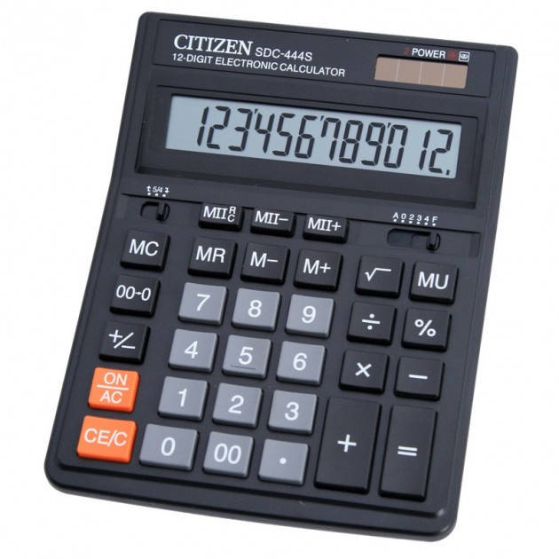 

Калькулятор Citizen SDC-444S, Черный