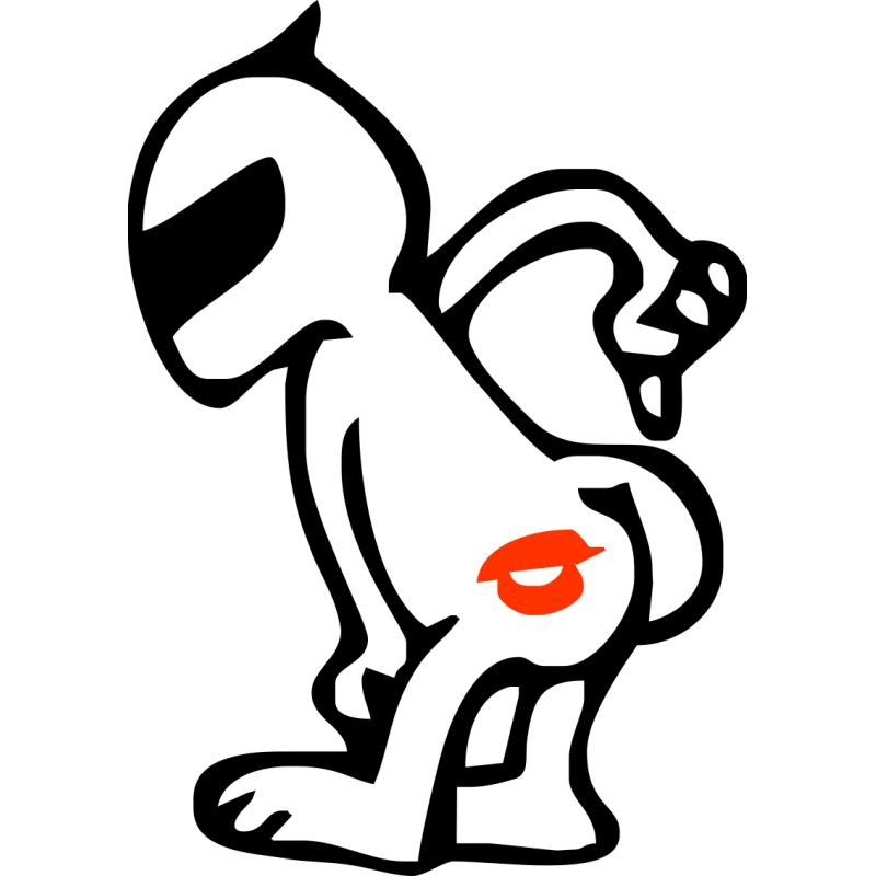 

Виниловая наклейка на авто - цем в п...у (цена за размер 20х14 см), Белый