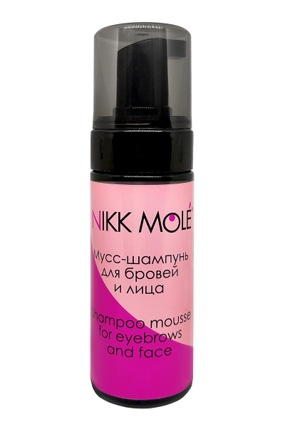 

Nikk Mole. Мусс шампунь для бровей, 150 мл.