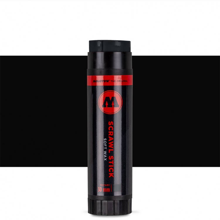 

Маркер восковой Molotow Scrawl Stick Black (Черный) 30мм