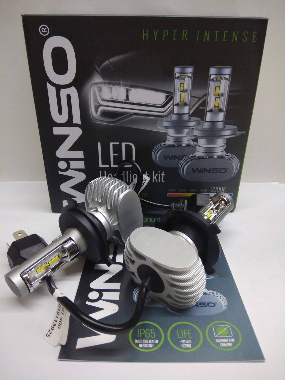 

Автолампы LED Winso CSP H4 8000LM 50W 12V