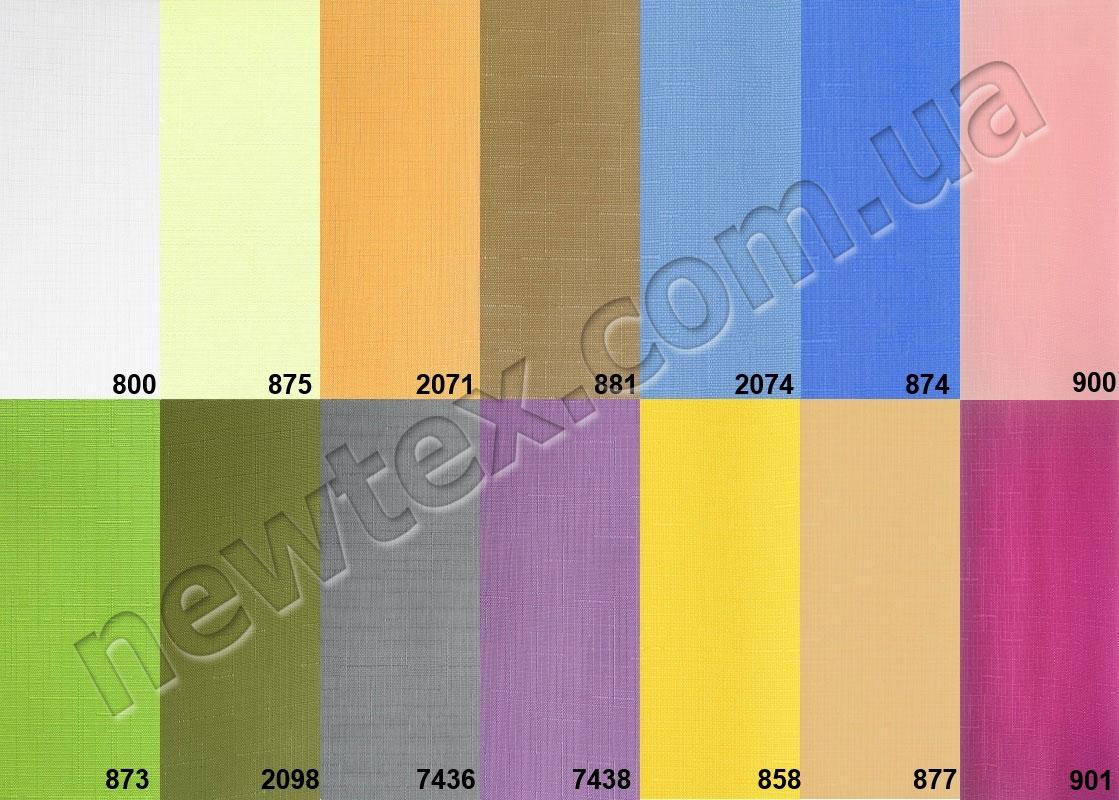 

Тканевые ролеты Лен готовые (12 цветов), Разные цвета