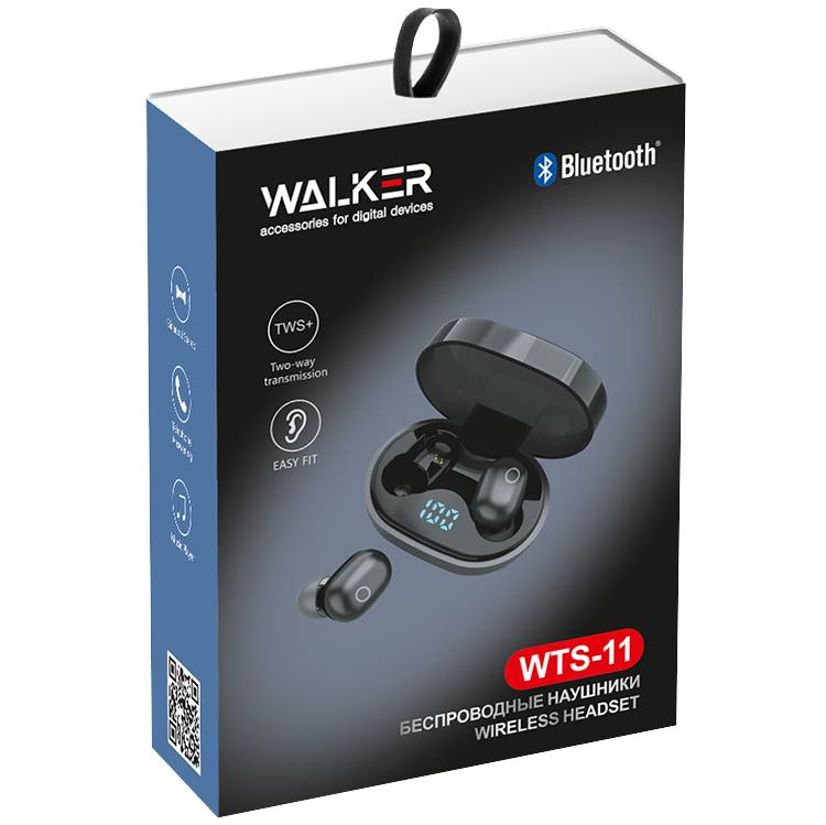 

Наушники Walker WTS-11 black, Черный