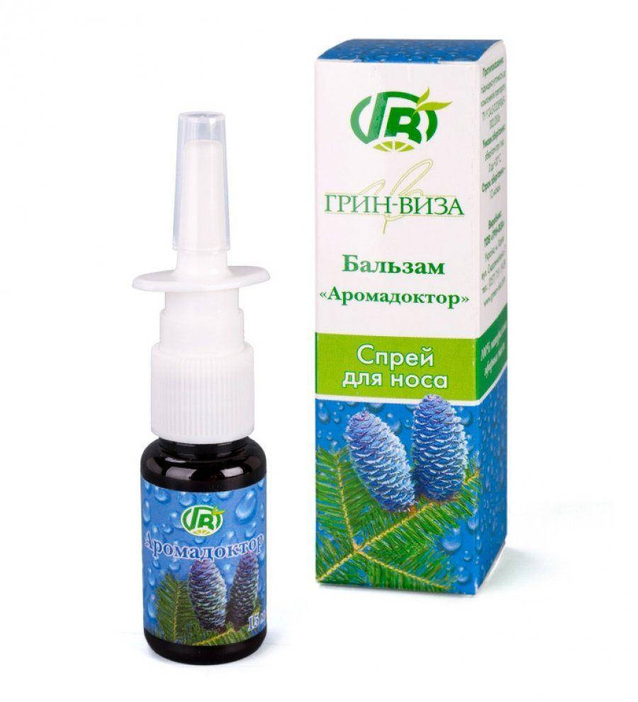 

Спрей масляный для носа Аромадоктор Грин виза, 15 мл