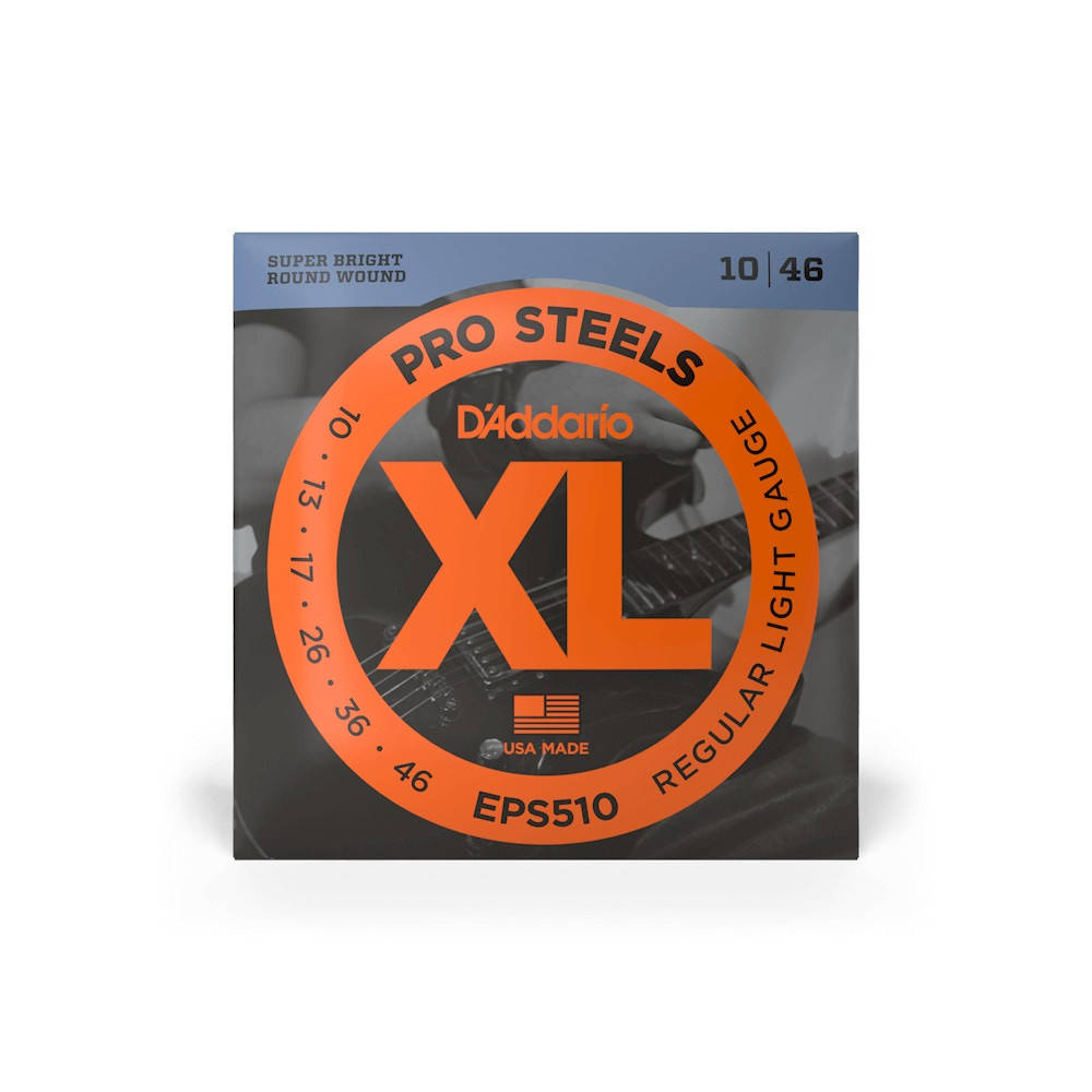 

D`ADDARIO EPS510 XL Pro Steels Regular Light Струни для електрогітари .010-.046