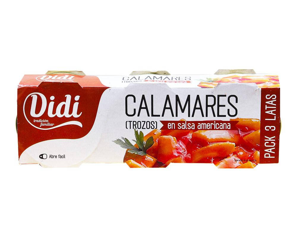 

Кальмар в американском соусе Didi Calamares Americana, 3шт*78г