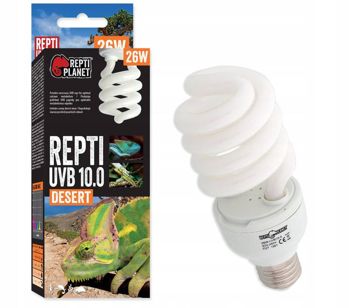

Люминесцентная лампа для террариума Repti PLANET REPTI 10.0 26W UVB UVA