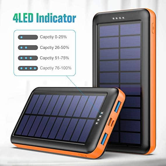 

Внешний аккумулятор на солнечной батарее HX160S4 26800mAh