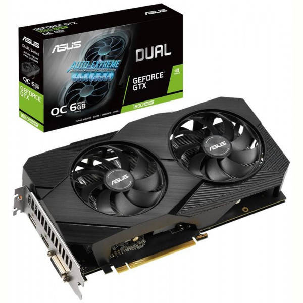 

Видеокарта GF GTX 1660 Super 6GB GDDR6 Dual Evo OC Asus (DUAL-GTX1660S-O6G-EVO)