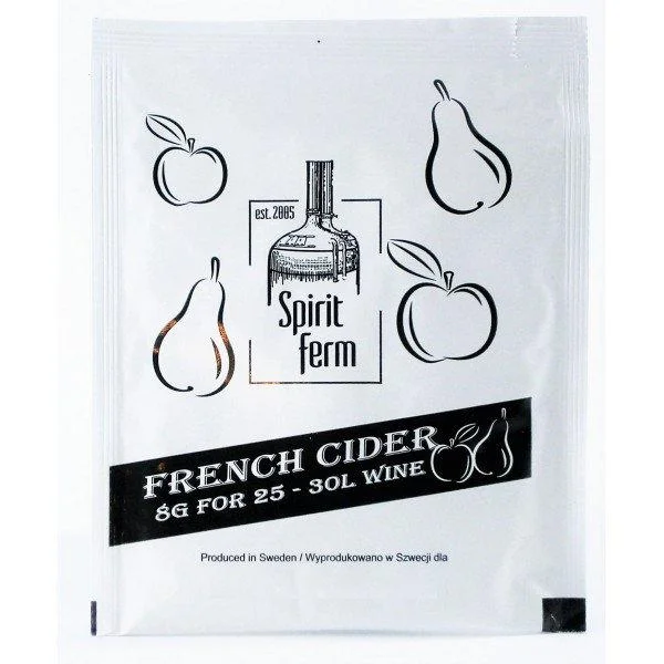 

Дрожжи для производства сидра Spirit Ferm FRENCH CIDER 8 г