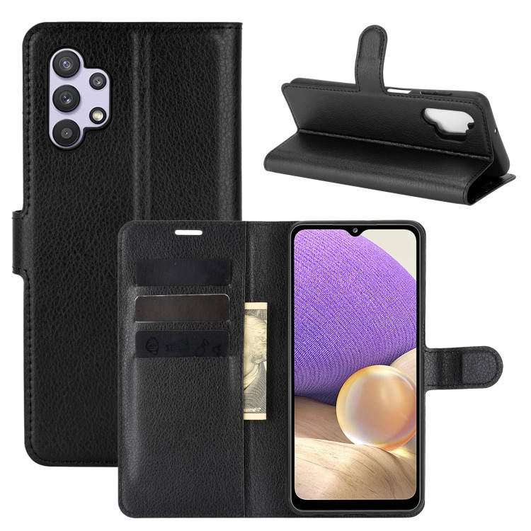 

Чехол-книжка Litchie Wallet для Samsung Galaxy A32 Black, Черный