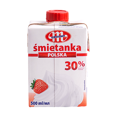 

Вершки Млековіта 30% Mlekovita 500ml 6шт/ящ (Код : 00-00000190)
