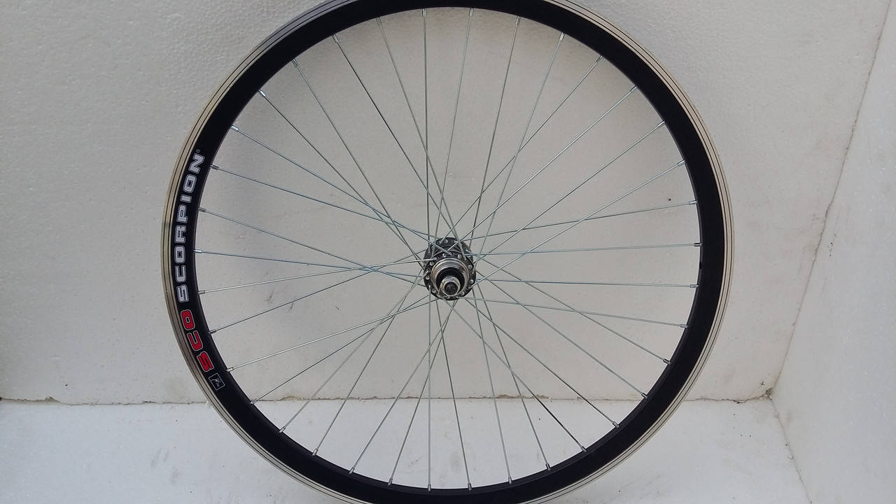 

Колесо 26"дм.переднее под дисковый тормоз,двойной обод