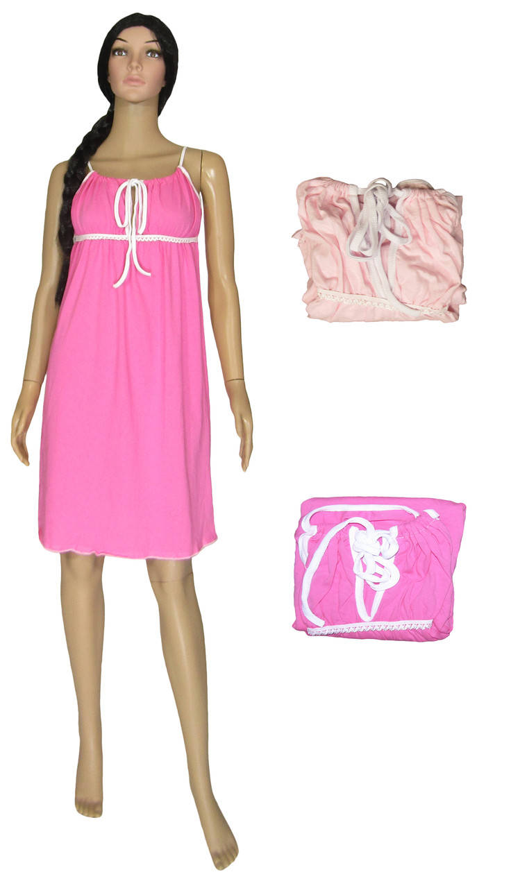 

Ночная рубашка женская трикотажная 03278-2 Viola коттон Розовая 50-52, Розовый