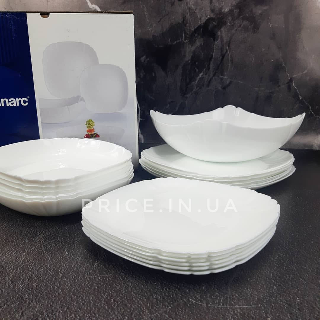 

Сервиз столовый 19 пр Luminarc Lotusia H1792, Белый