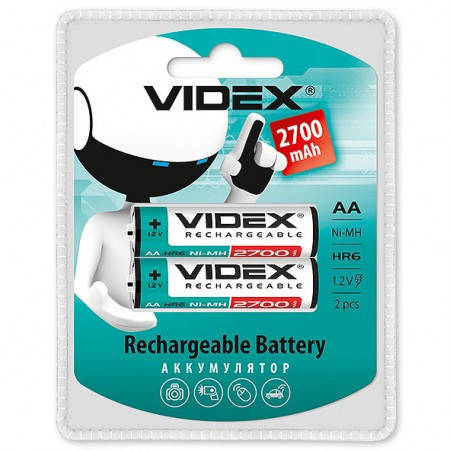 

Аккумуляторы Videx HR6/AA 2700mAh пальчиковый