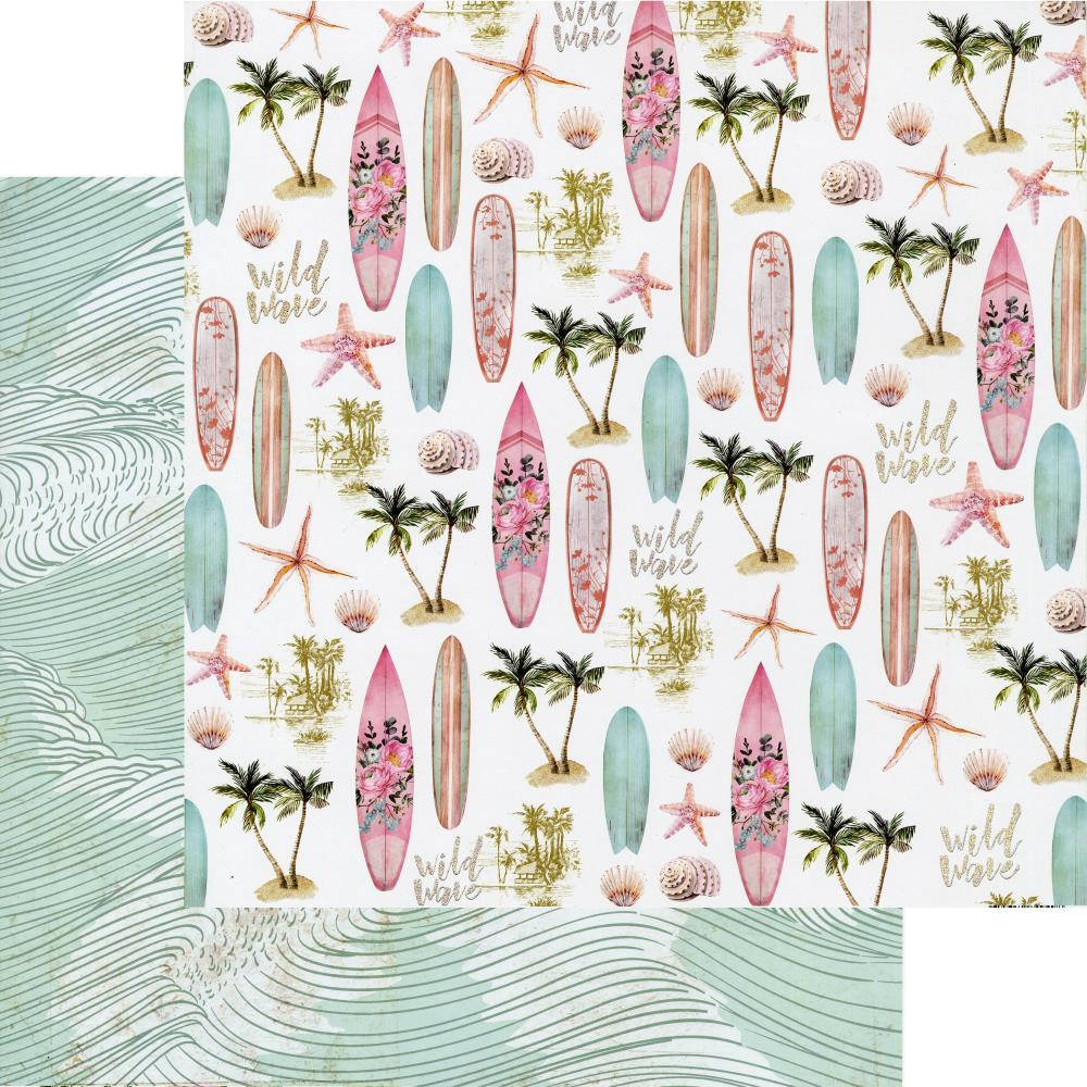 

Папір двосторонній з фольгуванням - Wild Wave - Surfboard - Prima Marketing - 30х30