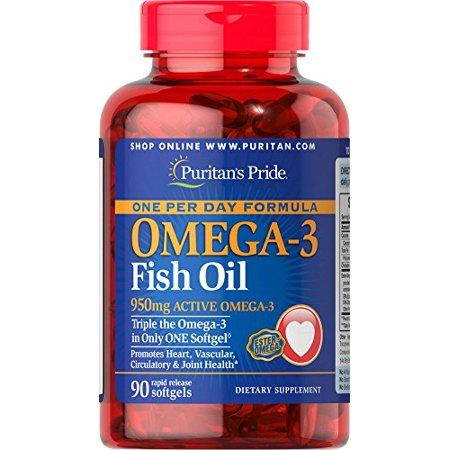 

Омега-3 Puritan's Pride One Per Day Omega-3 Fish Oil 1400 мг 90 капс.