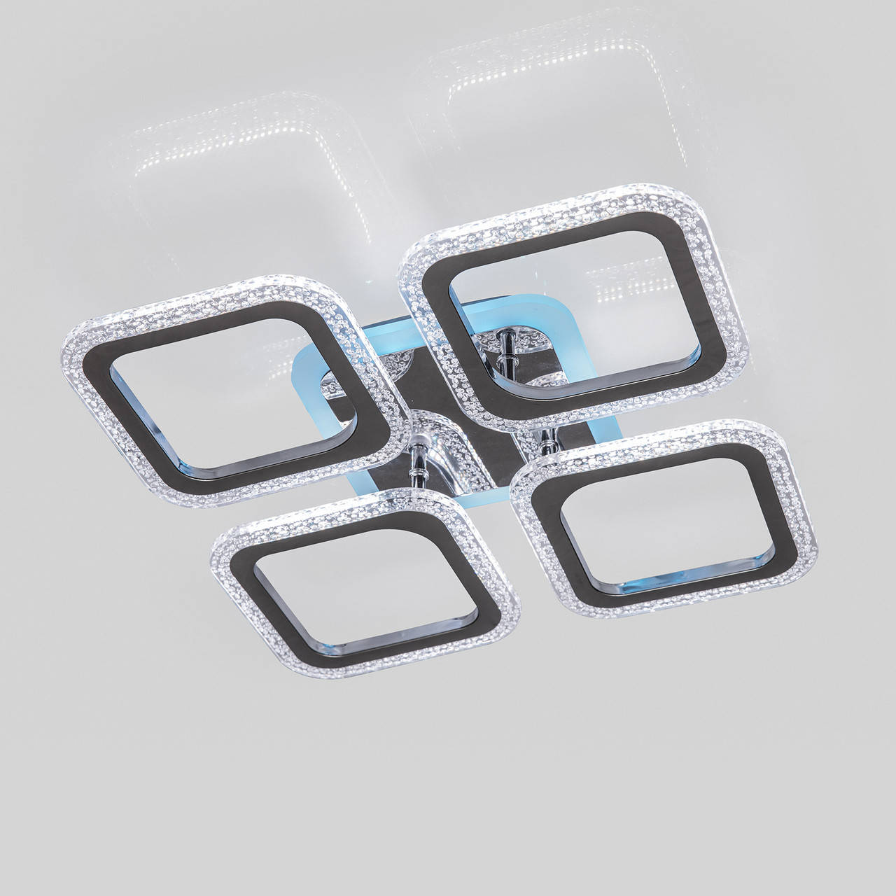 

Светодиодная люстра Люстра с пультом AS8170/4HR LED 3color dimmer, Серебро