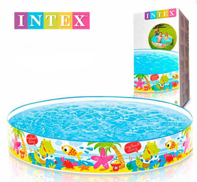 

Детский бассейн Intex 56451, Весёлый пляж, размером 152х152х25 см, 370л, от 3-х лет
